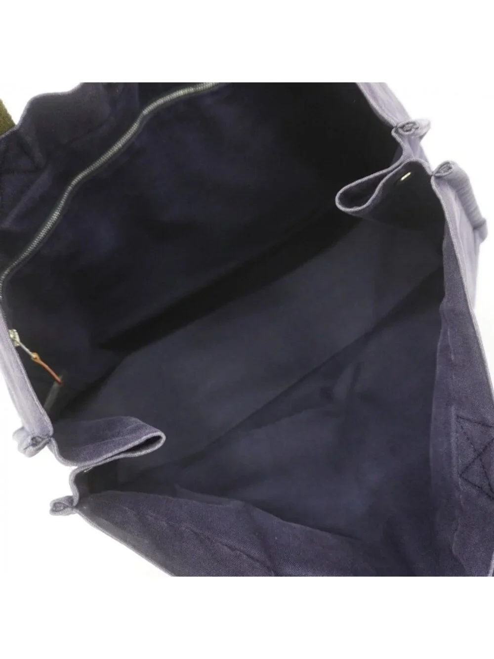 Hermes Tote Fourre Tout MM Canvas Navy Silver